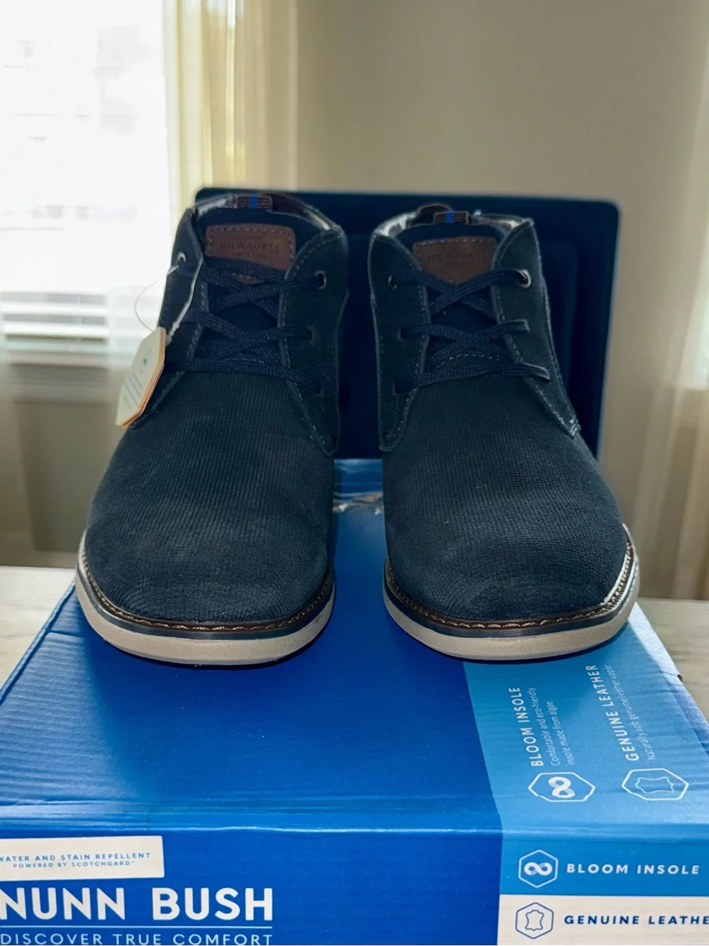 🔻Nunn Bush Men’s OTTO Chukka Boots Shoes | Navy | Sz. 10.5M ~ NWB